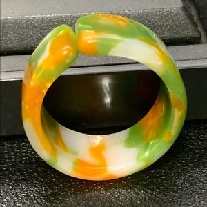 Abstract Art - Resin Band/Ring Acrylic Fashion